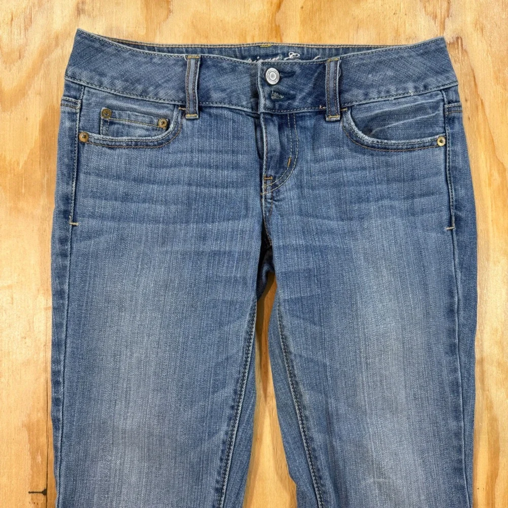 Y2K American Eagle Artist Flare Jeans Women's Size 4 Boho Grunge Streetwear